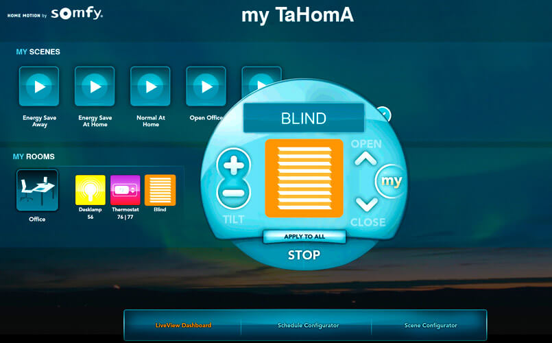 Tahoma home control - app domotica